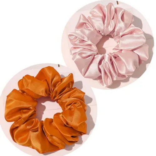 Oversized Stain Hair Scrunchies for Curly Hair