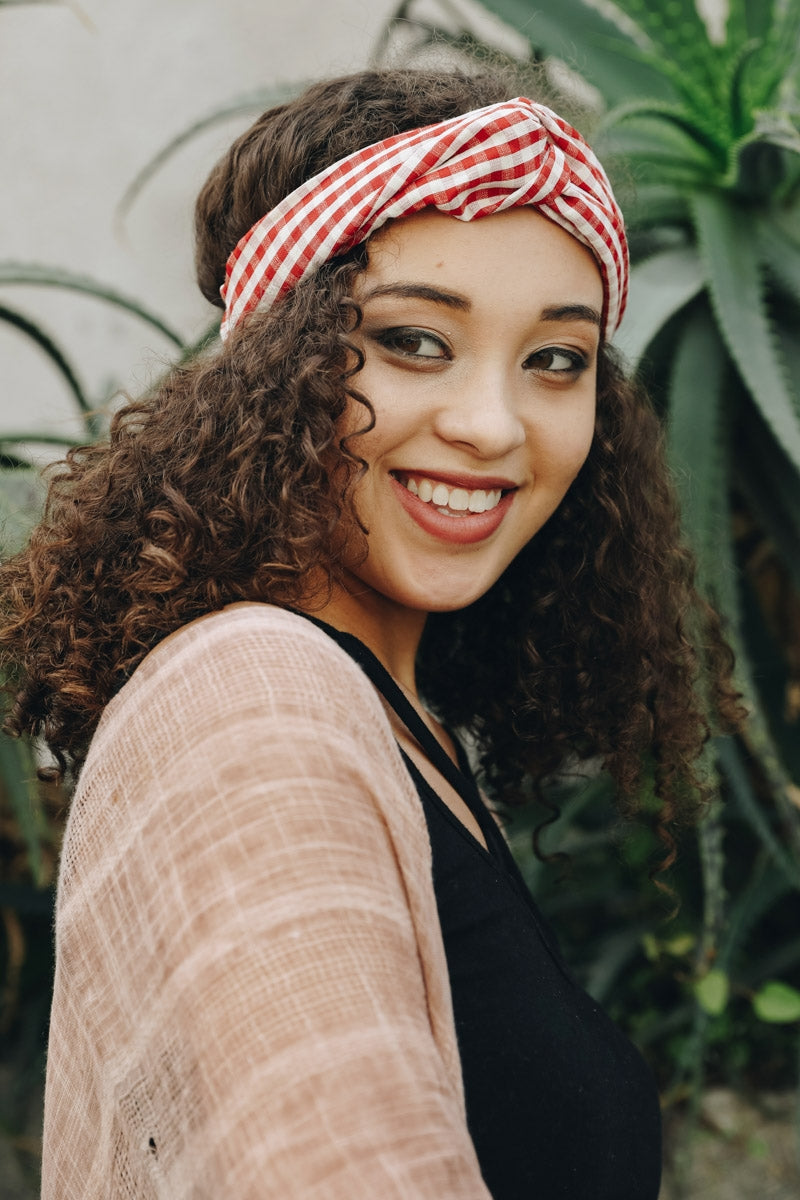 Checkered Knot Headband