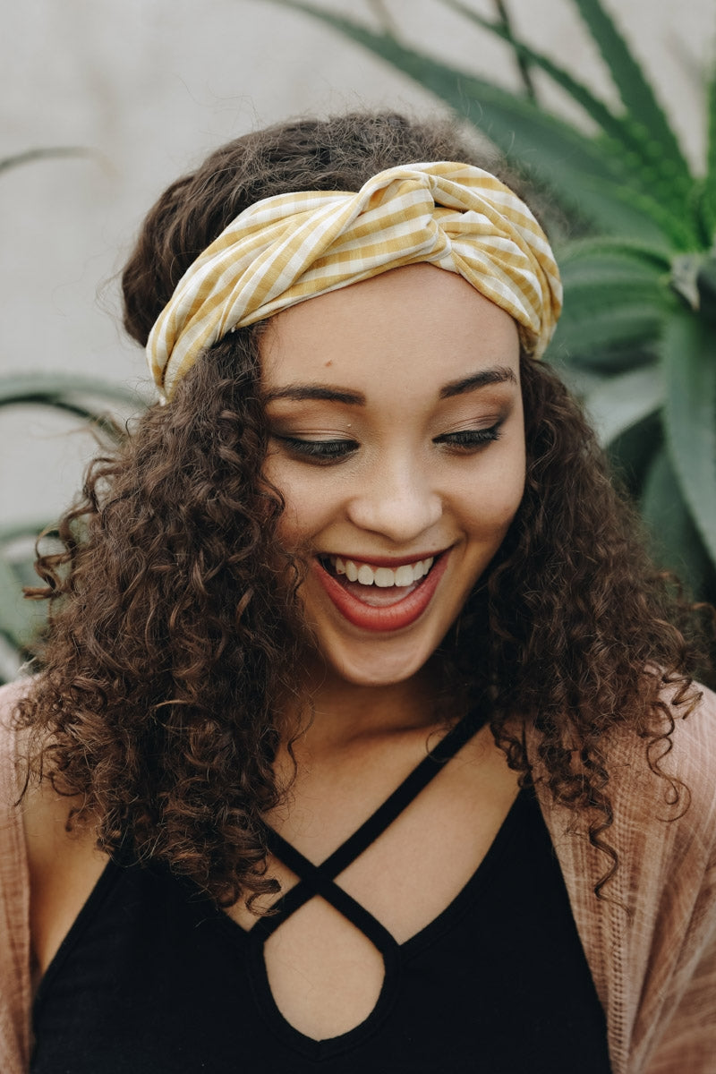 Checkered Knot Headband